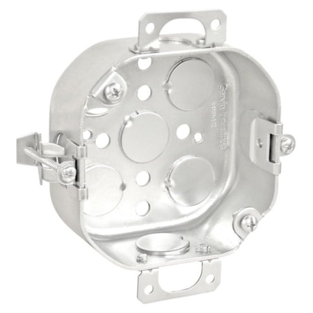 Southwire Electrical Box, 14 cu in, Octagon Box Type, Steel, Octagon Shape 54151-OW